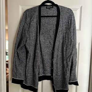 Jones New York Black and White Cardigan